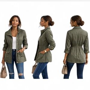 Olive Green Utility Jacket
